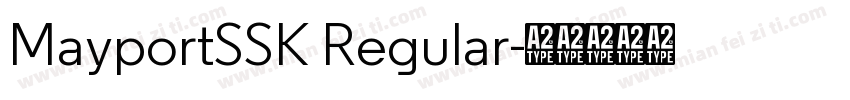 MayportSSK Regular字体转换